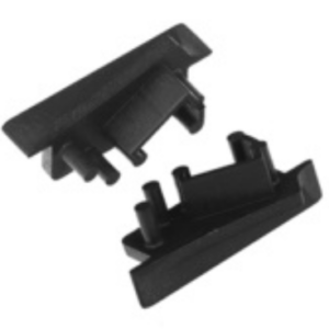 Terminaison DIAGONAL10 with hole noir (set x2)