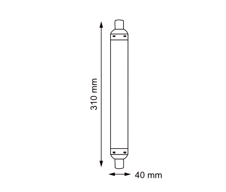 Tube Linolite LED SMD 9W 4000K 806L S19 - IRC90